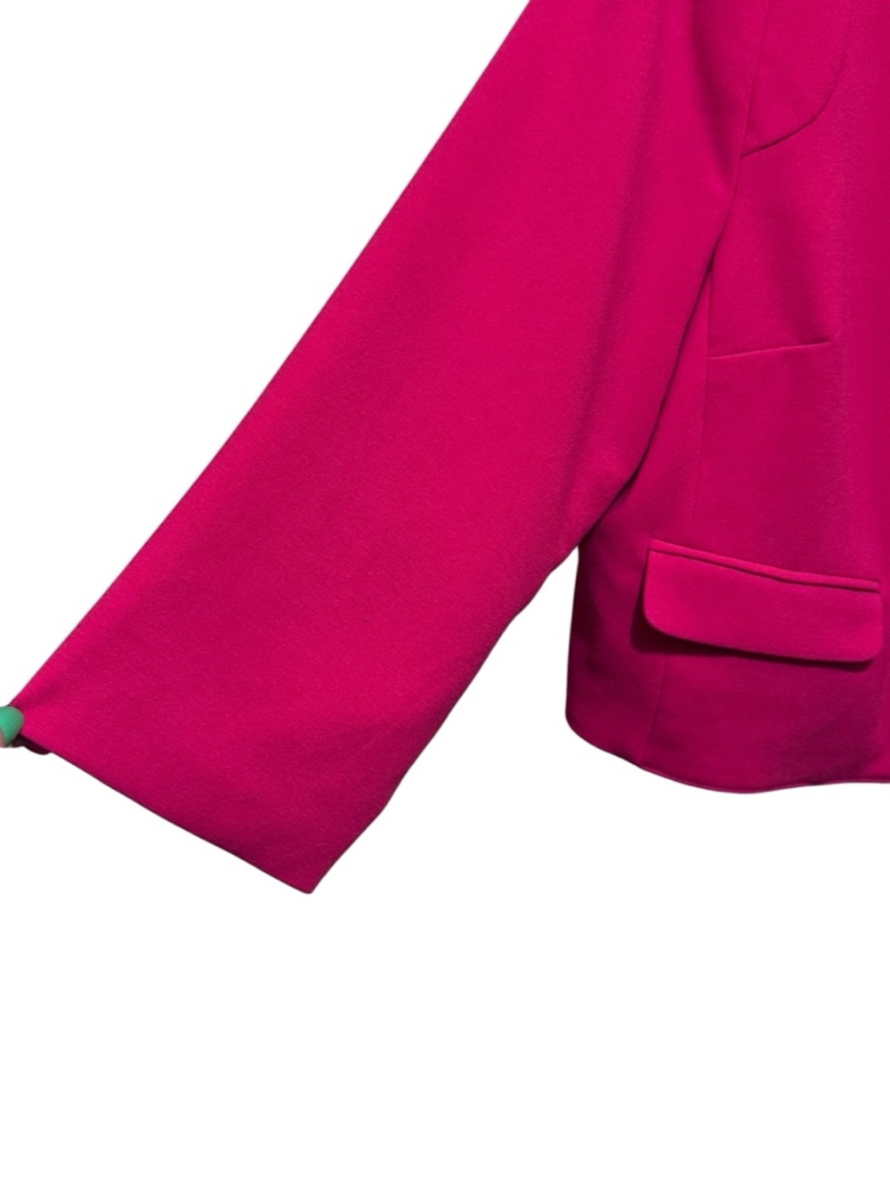 Worthington Hot Pink Open-Front Cropped Blazer - Picture 2 of 6